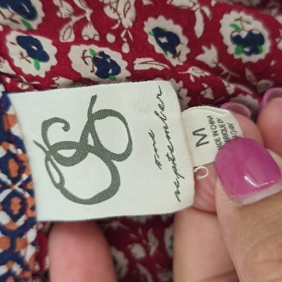 Anthropologie One September Tamarosa Boho Tank Top Size M - Picture 7 of 8